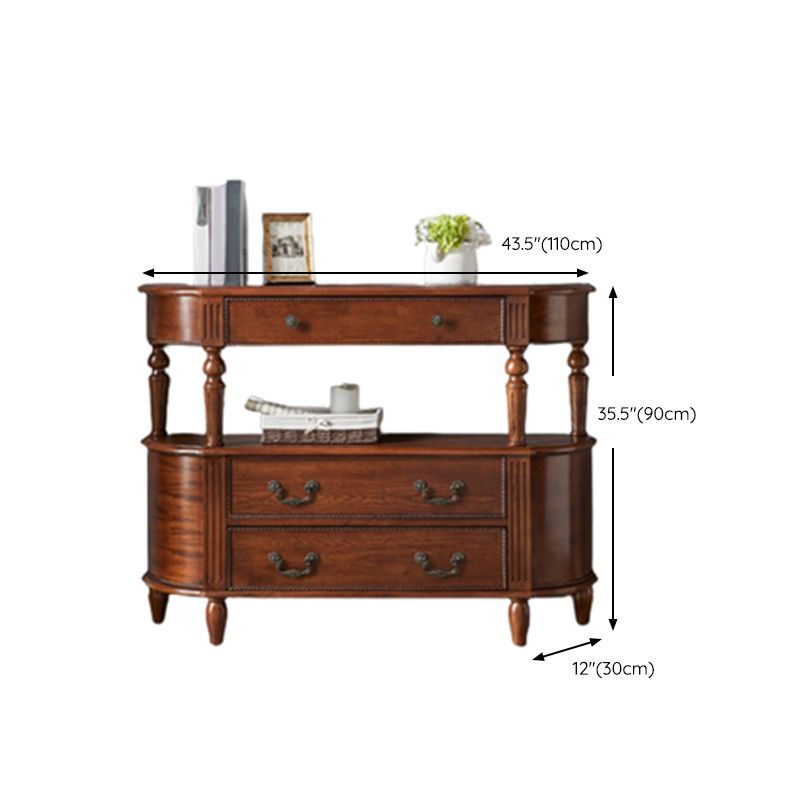 Mid-Century Modern Wood Accent Table Half Moon Console Sofa Table for Hall Clearhalo 'Console Tables' 'console_tables' 'Entry & Mudroom Furniture' 'furn' 'furn_console_tables' 'Furniture' 1200x1200_f1e3a3c9-7512-49cd-88b5-8bfed0901b67