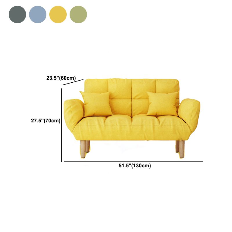 Divano a braccio quadrato convertibile da biscotto del soggiorno contemporaneo