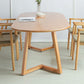 Oval Dining Table Simplicity Solid Wood Table for Dining Room