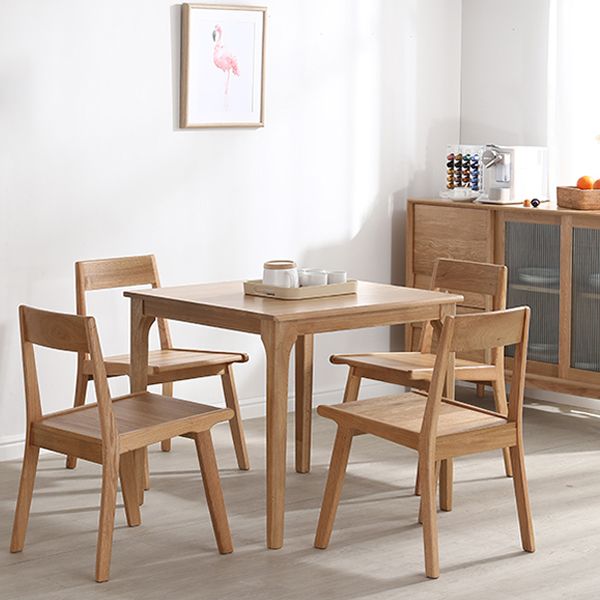 Industriestil 4 Beine Möbel Möbel Massivholz Quadrat Esstisch für Esszimmer