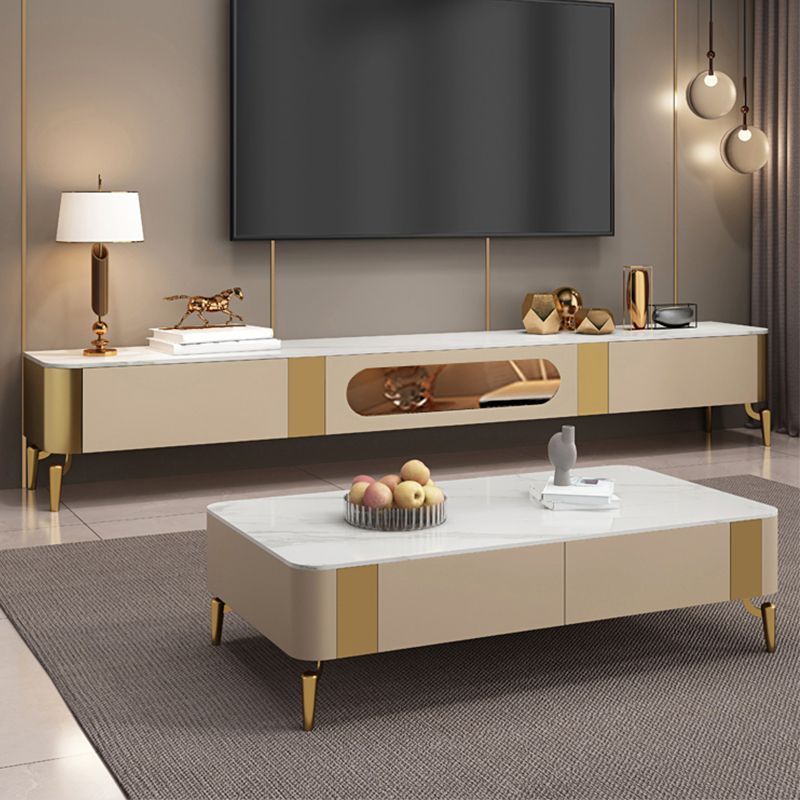 Enclosed Storage Media Console TV Stand Modern TV Stand with Drawers Clearhalo 'furn' 'furn_tv_stands_entertainment_centers' 'Furniture' 'Living Room Furniture' 'TV Stands & Entertainment Centers' 'TV Stands & Media Storage Furniture' 'tv_stands_entertainment_centers' 1200x1200_f1ea6714-b870-41a5-8a2b-b62a65e94f74