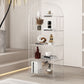 Acrylic Closed Back Standard Bookshelf Modern Style Bookcase