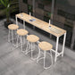 Contemporary Rectangular Bar Set 1/2/4 Pcs Solid Wood Counter and Bar Stools Clearhalo 'Bar Furniture' 'furn' 'furn_home_bar_bar_sets' 'Furniture' 'Home Bars & Bar Sets' 'home_bar_bar_sets' 'Kitchen & Dining Furniture' 1200x1200_f1ec382f-00c1-461b-b415-a92229feb0c2