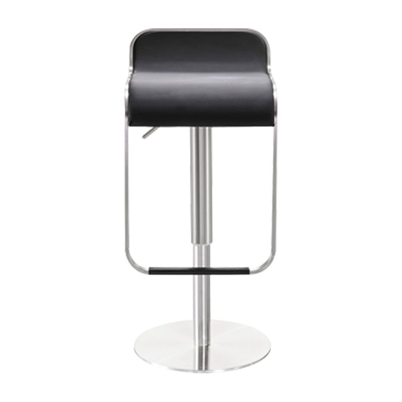 Tabouret de bar sans bras intérieur bas contemporain avec base en métal