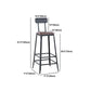 Industrial 1/3/4/5 Pieces Bar Table Set Square Pine Wood Counter Table with Stools