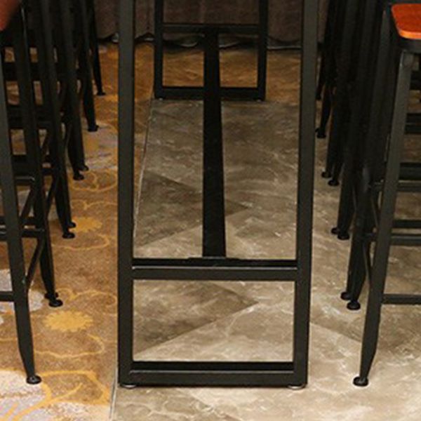 1/6/11 Pieces Pine Wood Top Bar Set with Metal Frame Industrial Rectangle Pub Set Clearhalo 'Bar Furniture' 'furn' 'furn_home_bar_bar_sets' 'Furniture' 'Home Bars & Bar Sets' 'home_bar_bar_sets' 'Kitchen & Dining Furniture' 1200x1200_f1ef0807-be71-4497-961b-632496ea9f43