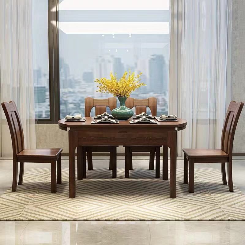 Traditional Round Table Set 1/2/5/7 Pieces Dining Set for Home Clearhalo 'Dining Room Sets' 'Dining Tables & Seating' 'dining_room_set' 'furn' 'furn_dining_room_set' 'Furniture' 'Kitchen & Dining Furniture' 1200x1200_f1ef50c1-cd5e-4b44-af06-08b10e456566