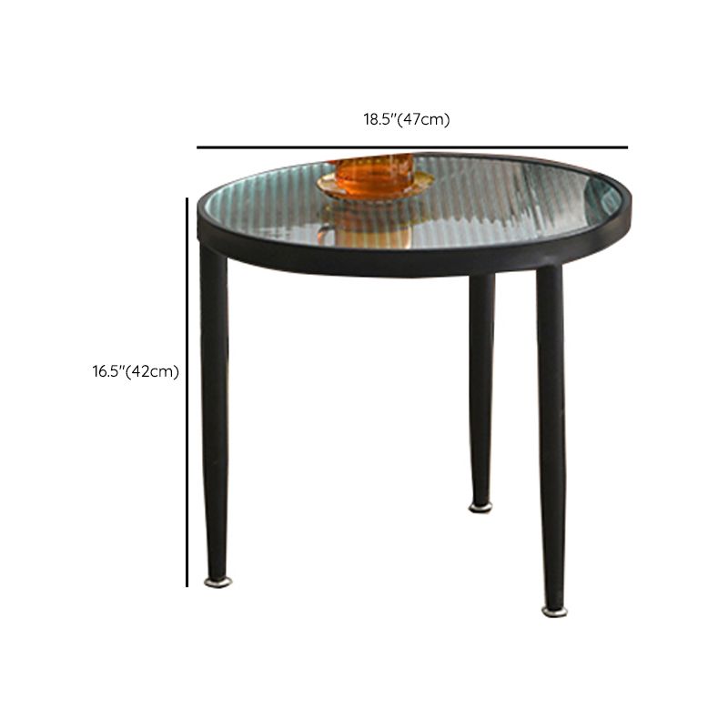 Clear Glass Top Round Coffee Table 3 Legs Cocktail Nesting Table Set Clearhalo 'Coffee & Accent Tables' 'Coffee Tables' 'coffee_tables' 'furn' 'furn_coffee_tables' 'Furniture' 'Living Room Furniture' 1200x1200_f1efa41e-4306-446a-b811-542b03da323c