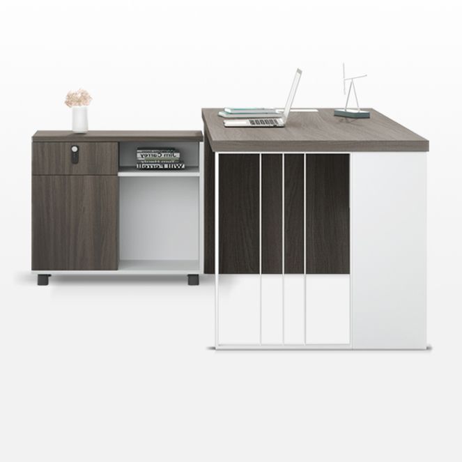 Rectangular and L-Shape Computer Desk Contemporary Manufactured Wood Desktop Desk Clearhalo 'furn' 'furn_office_desk' 'Furniture' 'furniture_office_desk' 'Office Desks' 'Office Furniture' 'office_desk' 1200x1200_f1f0ea25-0f1f-4345-bf3f-68fda81da263