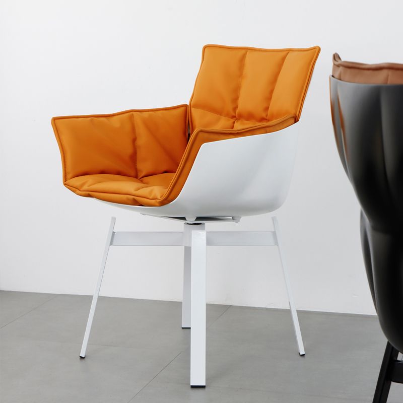 24.41 "L x 24.41" W x 33.46 "H Moderne kussen achterste kussen Top Arms Chair voor woonkamer
