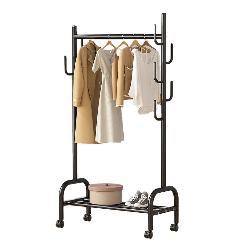Modern Coat Rack Hanging Rail Storage Shelving and Hooks Coat Hanger Clearhalo 'Entry & Mudroom Furniture' 'furn' 'furn_hall_tree_coat_racks' 'Furniture' 'Hall Trees & Coat Racks' 'hall_tree_coat_racks' 1200x1200_f1f51ae6-740b-4519-bdd2-9b9881f2e2dd