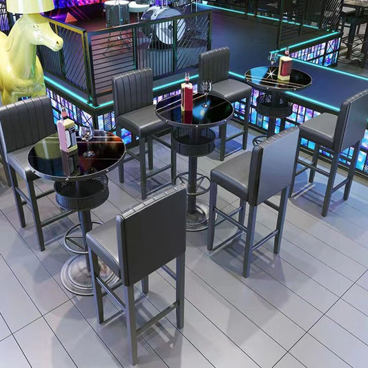 Industriële stijl bistro balk tafel metalen basisbalk tafel voor bar