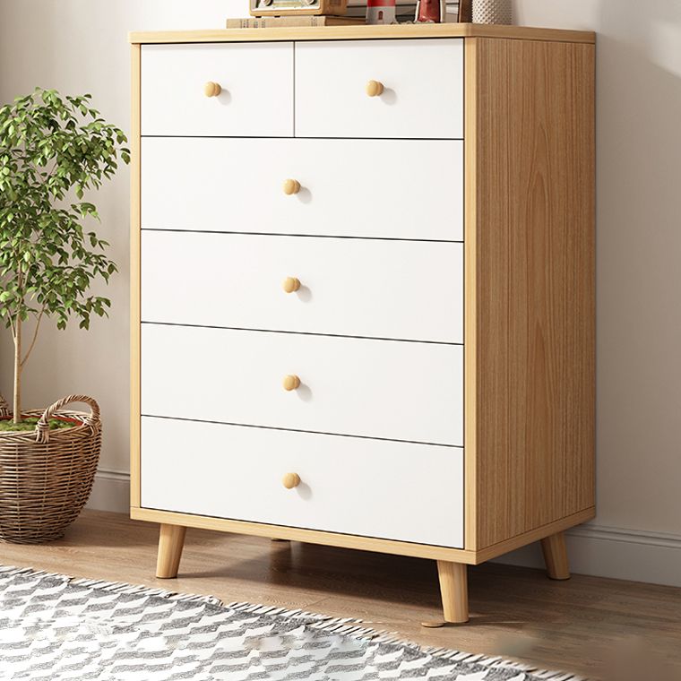 Modern Rectangle Storage Cabinet with Drawer Wooden Accent Cabinet