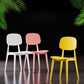 Contemporary Kitchen Dining Side Chair Open Back Plastic Chair
