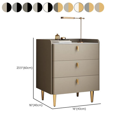 3つの引き出し付きコンテンポラリーナイトテーブルストレージアクセントテーブルナイトスタンド