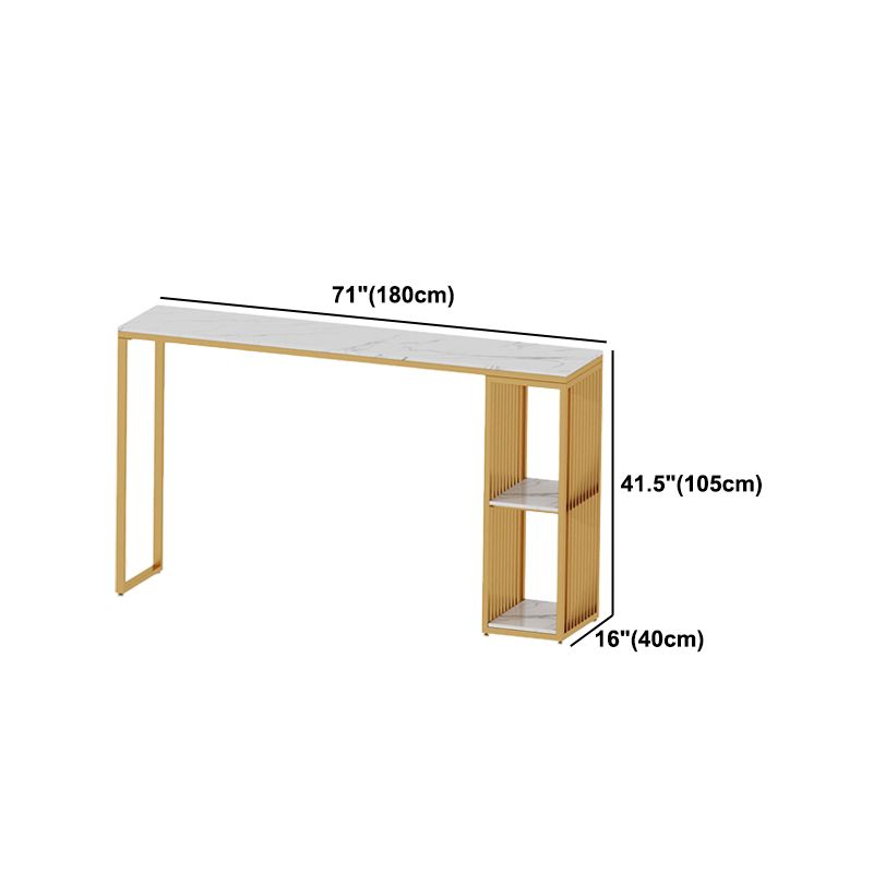 Nordic Glam 1/3 Pieces Bar Table Set Rectangle Marble Counter Table for Kitchen Clearhalo 'Bar Furniture' 'furn' 'furn_home_bar_bar_sets' 'Furniture' 'Home Bars & Bar Sets' 'home_bar_bar_sets' 'Kitchen & Dining Furniture' 1200x1200_f1fc82dd-5a5c-4fd8-ad6c-5ea5b3e930a5