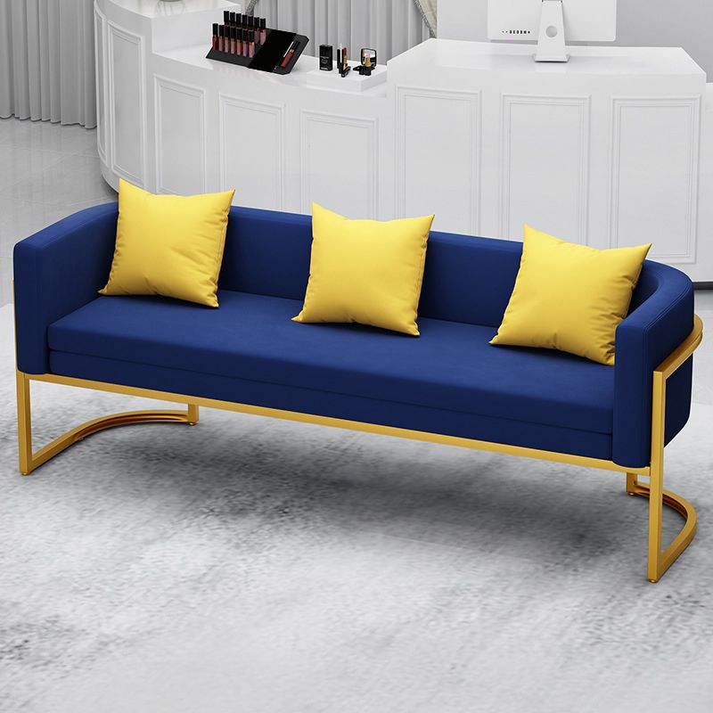 Tuxedo Arm Sofa 24.40" W x 29.52" H Velvet Sofa Standard Sofa Clearhalo 'furn' 'furn_sofas' 'Furniture' 'Living Room Furniture' 'Sofa' 'sofas' 1200x1200_f1fdd908-1410-4c56-977a-b1ddf43c3324