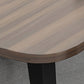 Rectangular Shaped Office Writing Table Wood with 4 Legs in Brown