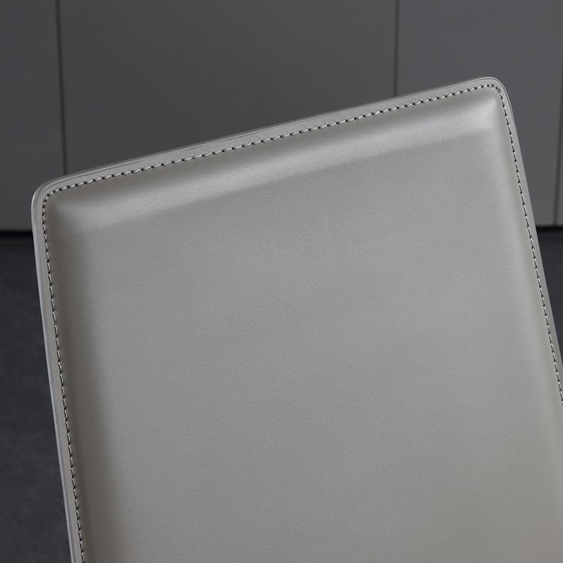 Metal Contemporary Dining Room Chairs Metallic Finish Parsons Dining Chairs Clearhalo ' kitchen&dining_furn' 'Dining Chairs' 'Dining Tables & Seating' 'dining_chair' 'Furniture' 'furniture_dining_chair' 'Kitchen & Dining Furniture' 'kitchen' 1200x1200_f1ffb591-78d0-4341-94b5-491c7e2c8f15