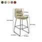 Scandinave Metal Barstool Tool Counter Counter Counter avec base de fer