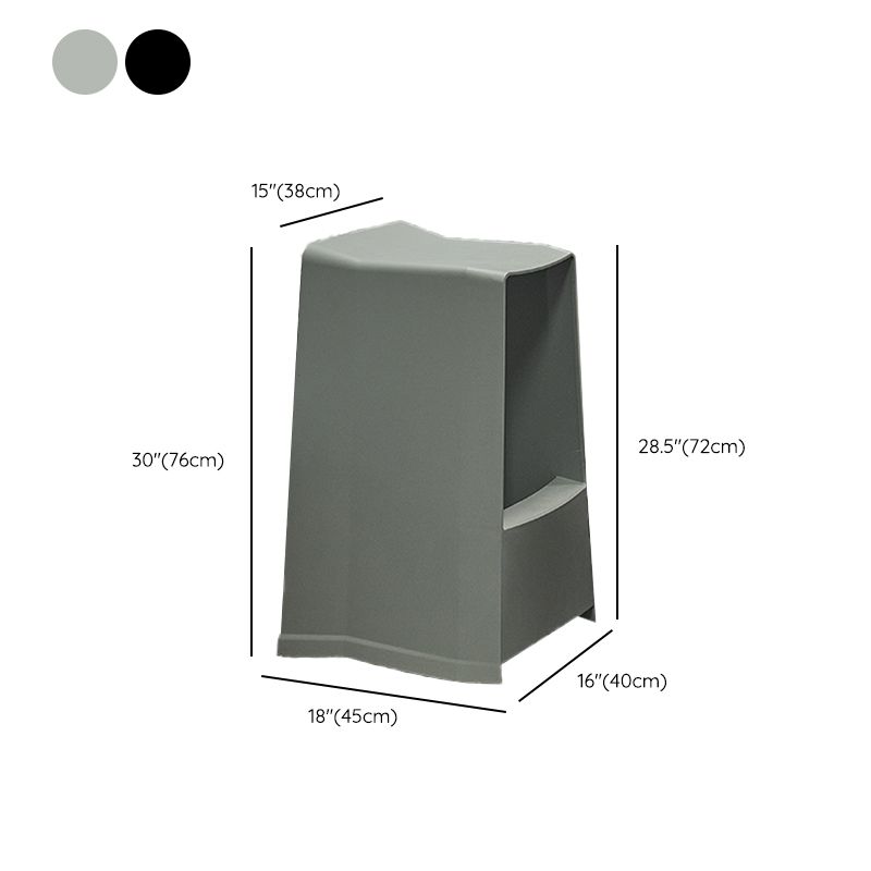 Plastikstuhlhocker moderner Stil Rückenfreie Barhocker für Wohnzimmer