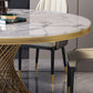 Marble Dining Table Single Pedestal Base Luxury Style Round Table for Dining Room Clearhalo ' dining_table' 'Dining Tables & Seating' 'Dining Tables' 'Furniture' 'furniture_dining_table' 'Kitchen & Dining Furniture' 'kitchen&dining_furn' 'kitchen' 'kitchen_dining_table' 1200x1200_f202697f-f552-42dc-9aa0-b169b23328c4