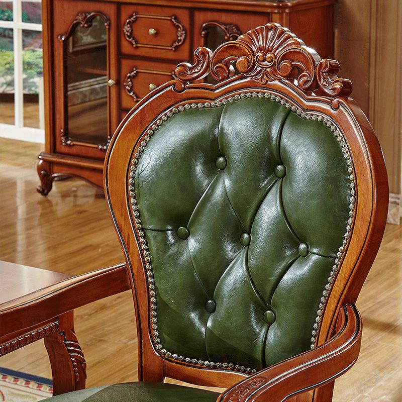 Traditional Dining Chairs Arm Side Chair for Kitchen with Wooden Legs Clearhalo ' kitchen&dining_furn' 'Dining Chairs' 'Dining Tables & Seating' 'dining_chair' 'furn' 'furn_dining_chair' 'Furniture' 'furniture_dining_chair' 'Kitchen & Dining Furniture' 'kitchen' 1200x1200_f2027310-124f-4b3d-af6b-50838fd8c378