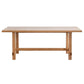 Modern Trestle Dining Table Pine Wood Table for Dining Room Kitchen