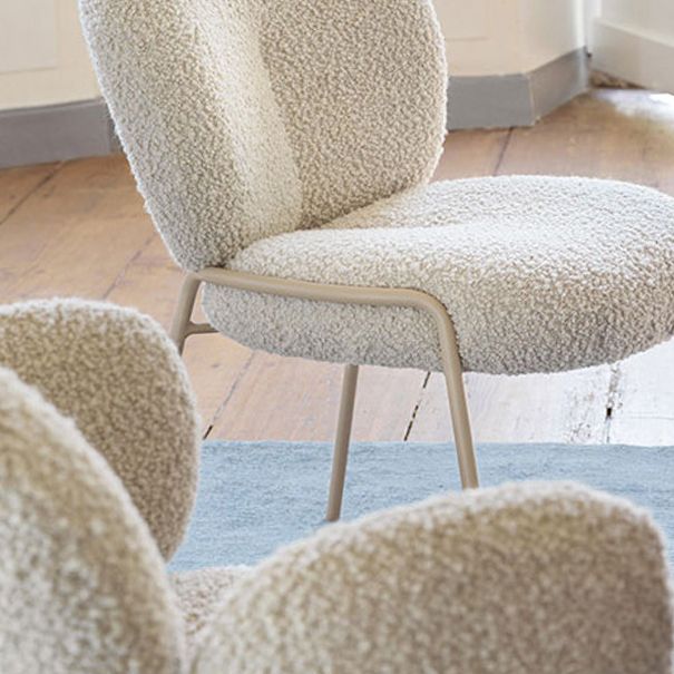 Eigentijdse keuken eetstoelen gestoffeerde zijstoelen met metalen basis