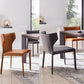 Modern Style Leather Matte Finish Side Chair Wingback Side Chair for Dinning Room Clearhalo ' kitchen&dining_furn' 'Dining Chairs' 'Dining Tables & Seating' 'dining_chair' 'Furniture' 'furniture_dining_chair' 'Kitchen & Dining Furniture' 'kitchen' 1200x1200_f204c384-d4a8-4300-88ee-efffa9dc84cd