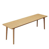 Modern Rectangular Writing Desk Solid Wood Parsons Office Desk for Home