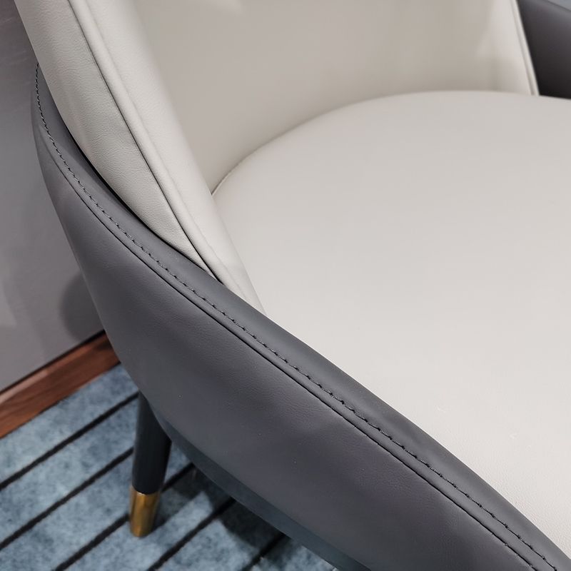 Sillas de comedor de cocina glamorosa sillas laterales tapizadas con pierna de madera