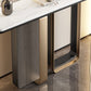 Tavolo di pietra rettangolo glam, 31,49 "HAVOLO ACCENTO CONSOLE H in bianco per Hall