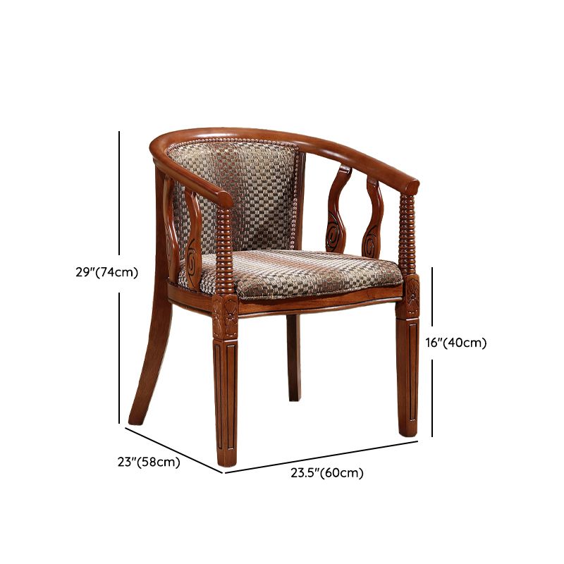 Sedia da pranzo tradizionale sedia a braccio da pranzo in legno massiccio per hotel