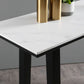 Industrial Bar Table 42-inch Height Stone Top Bistro Table for Coffee Shop Clearhalo 'Bar Furniture' 'Bar Tables' 'bar_tables' 'furn' 'furn_bar_tables' 'Furniture' 'furniture_bar_tables' 'Kitchen & Dining Furniture' 1200x1200_f20c25cc-e4eb-4fcb-9b7d-95a3c4414d3e
