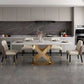 Traditional Luxury Stainless Steel Table Rectangle Dining Table for Home Clearhalo ' dining_table' 'Dining Tables & Seating' 'Dining Tables' 'furn' 'furn_dining_table' 'Furniture' 'furniture_dining_table' 'Kitchen & Dining Furniture' 'kitchen&dining_furn' 'kitchen' 'kitchen_dining_table' 1200x1200_f20edee8-479e-4d59-8c92-c5b31ab0d95d