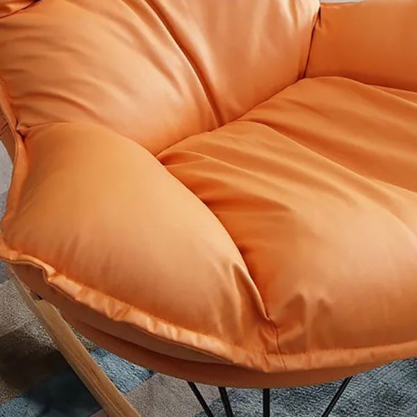 Classic Rocker Chair Pure Color Indoor Velvet Rocking Chair with Dark legs Clearhalo 'Chairs & Seating' 'furn' 'furn_rocking_chairs' 'Furniture' 'Living Room Furniture' 'Rocking Chairs' 'rocking_chairs' 1200x1200_f20f15ec-aa3b-4e69-9cc3-7bdb7491e674