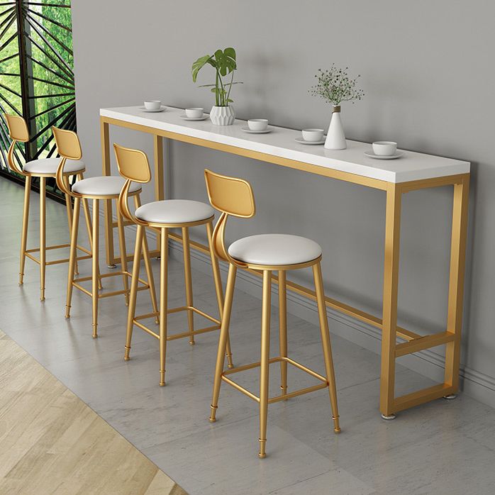 Mesa de bar con base de caballete Mesa de bar de madera maciza rectangular de lujo tradicional