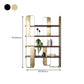 Glam Engineered Wood Bookshelf Standard Open Back Bookcase with Shelves