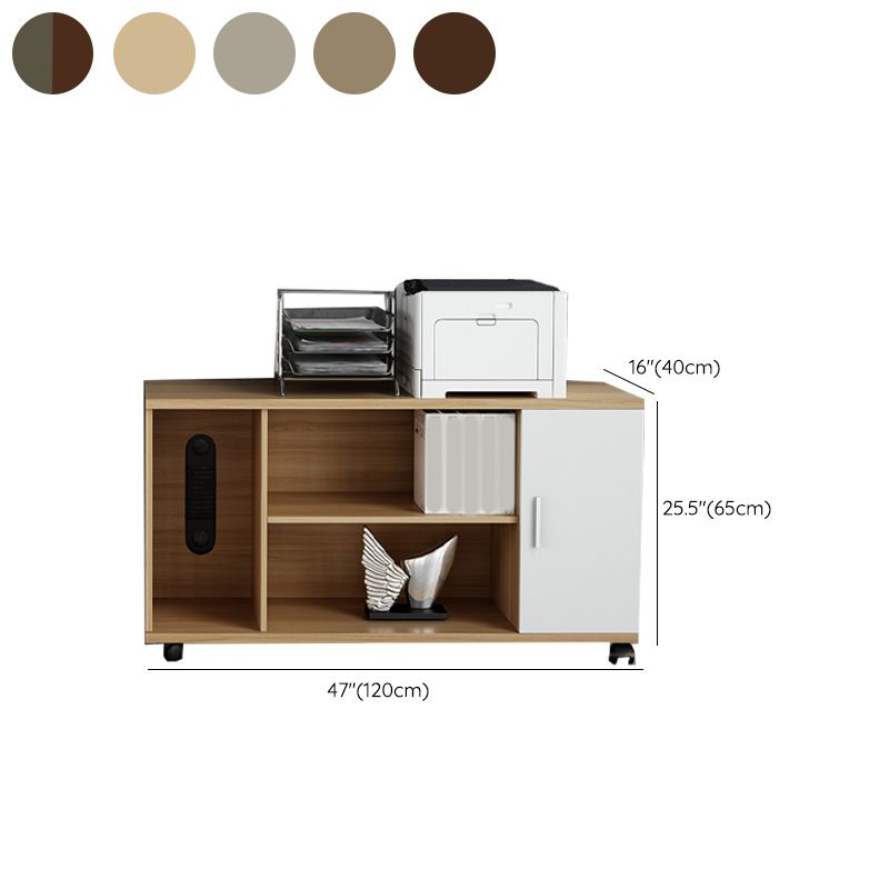 北欧ファイリングキャビネット木製フレームストレージラテラルファイルキャビネット