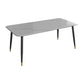 Traditional Luxury Dining Table Rectangle Sintered Stone Table with 4 Legs Clearhalo 'Dining Tables & Seating' 'Dining Tables' 'dining_table' 'furn' 'furn_dining_table' 'Furniture' 'Kitchen & Dining Furniture' 1200x1200_f212928e-6876-4947-b28f-6ca796890711