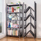 Modern Style Bookshelf Metal Open Back Folding Bookcase for Office