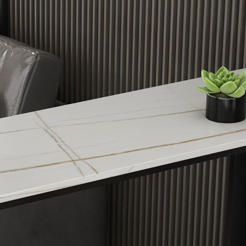 Table de comptoir rectangulaire en pierre de style moderne, pour la maison