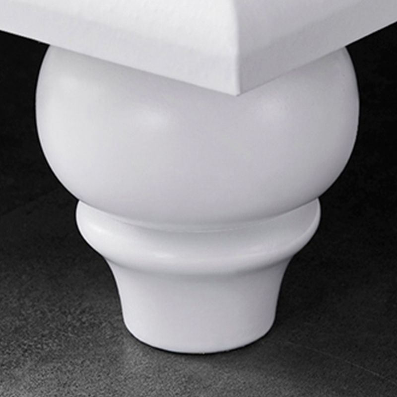 Cofre de almacenamiento de madera de ingeniería contemporánea cofre de casa en blanco con cajones