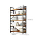 Moderner Stil Open Back Bookshelf Engineered Hole Books für Büro