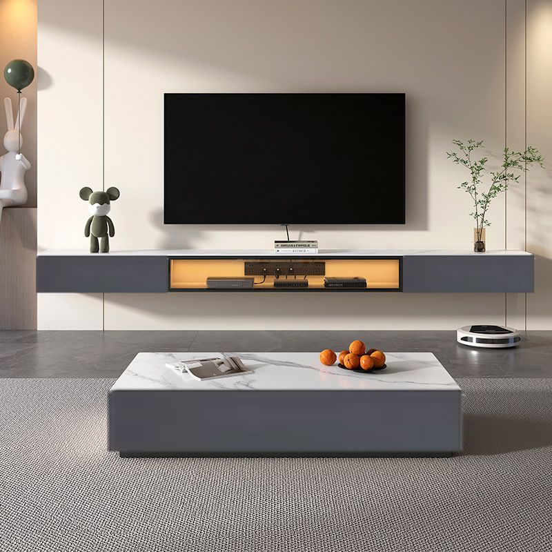 Wall Mounted TV Media Console Contemporary TV Console with Drawers Clearhalo 'furn' 'furn_tv_stands_entertainment_centers' 'Furniture' 'Living Room Furniture' 'TV Stands & Entertainment Centers' 'TV Stands & Media Storage Furniture' 'tv_stands_entertainment_centers' 1200x1200_f215e164-b790-491d-a0fb-579abb7a9046