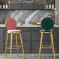 Nordic Armless Backrest Counter Stool Steel Kitchen Bar Stool with Cushion and Pedal Clearhalo 'Bar Furniture' 'Bar Stools' 'bar_stools' 'furn' 'furn_bar_stools' 'Furniture' 'Kitchen & Dining Furniture' 1200x1200_f216190c-263e-48d1-a29e-b695260cb1b2