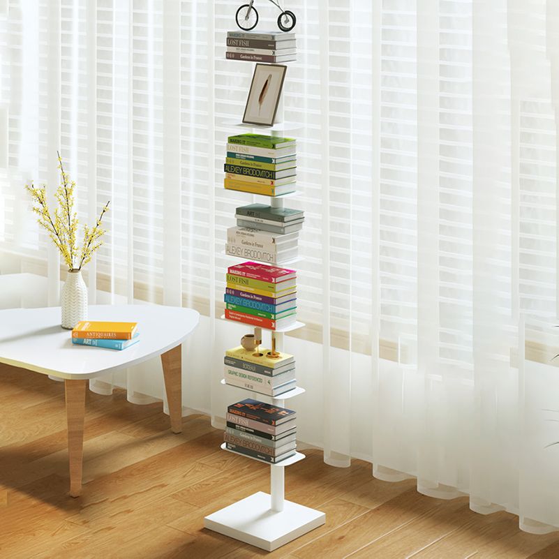 White/Black Bookcase Contemporary Style Bookshelf for Home and Office Clearhalo 'Bookcases' 'furn' 'furn_bookcases' 'Furniture' 'Office Furniture' 1200x1200_f21784ec-c9f3-4962-b23a-07e0c1210cfd