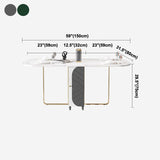 Mid-Century Modern Dining Table Oval Wood Table with Drop Leaf,59.1"L x 31.5"W x 29.5"H Clearhalo ' dining_table' 'Dining Tables & Seating' 'Dining Tables' 'furn' 'furn_dining_table' 'Furniture' 'furniture_dining_table' 'Kitchen & Dining Furniture' 'kitchen&dining_furn' 'kitchen' 'kitchen_dining_table' 1200x1200_f21910e7-9555-4f9c-958c-37282469b4a4