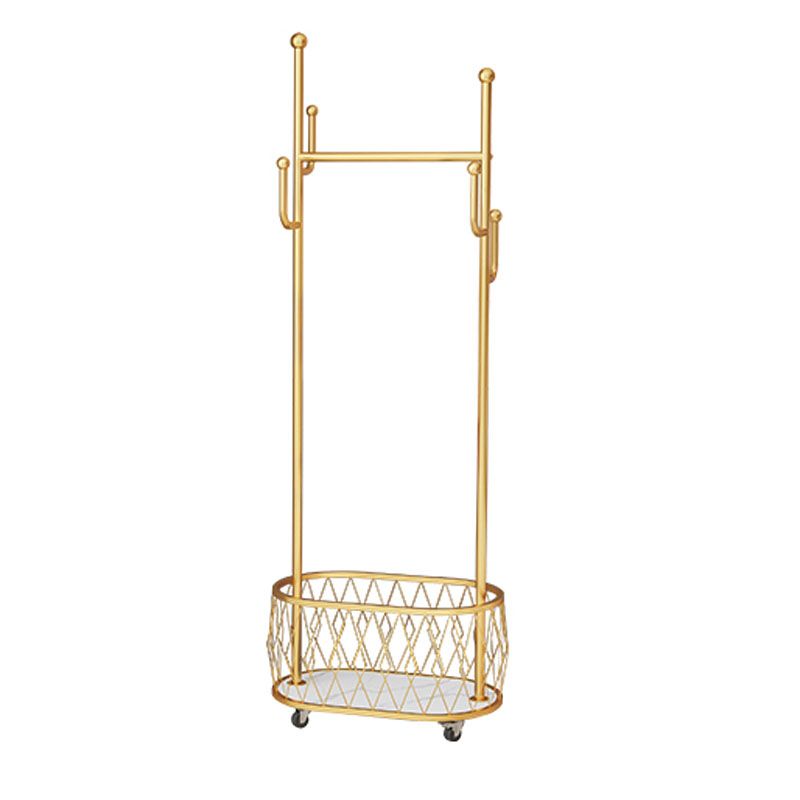 Glam Hall Stand Metal Scaffali per scaffalature includevano alcun metallo a rastrelliere senza stress